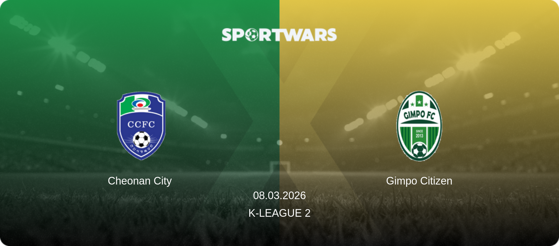 Cheonan City — Gimpo Citizen, 08.03.2026 — K-League 2 (match preview)