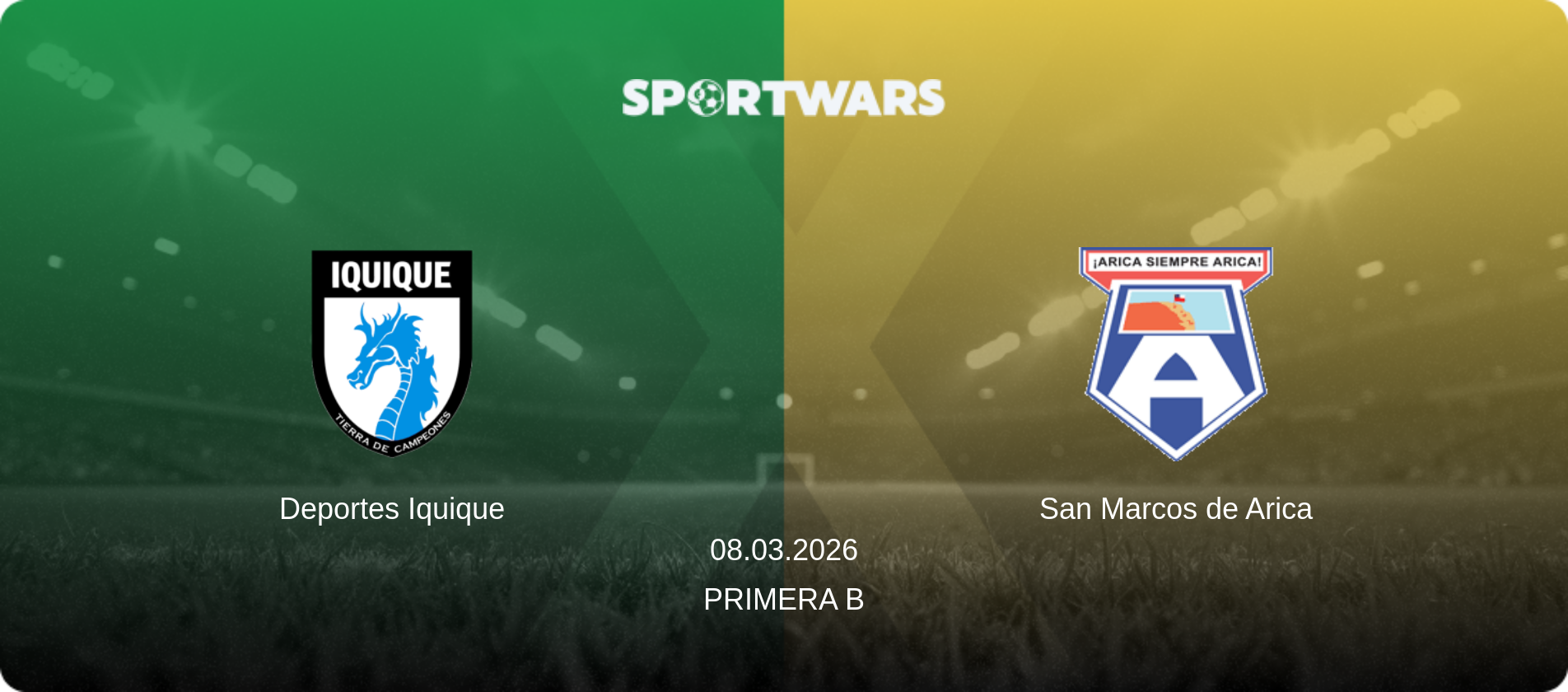 Deportes Iquique — San Marcos de Arica, 08.03.2026 — Primera B (match preview)