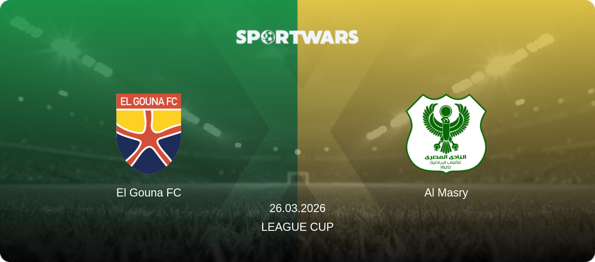 El Gouna FC — Al Masry, 26.03.2026 — League Cup (match preview)