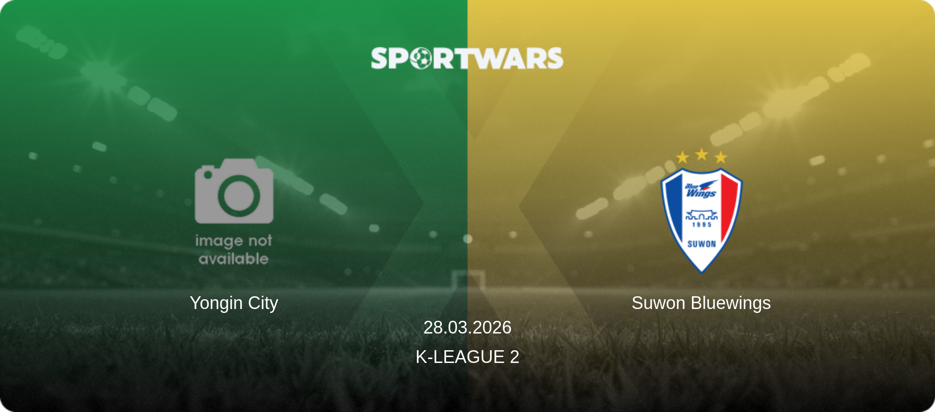 Yongin City — Suwon Bluewings, 28.03.2026 — K-League 2 (match preview)
