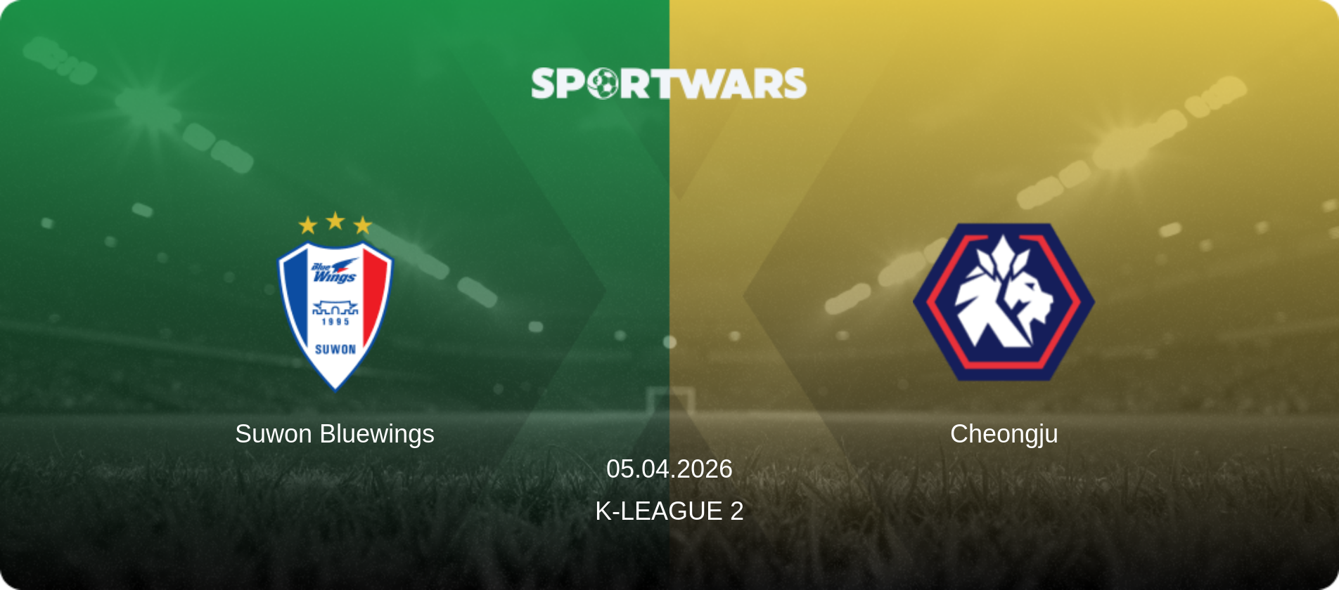 Suwon Bluewings — Cheongju, 05.04.2026 — K-League 2 (match preview)
