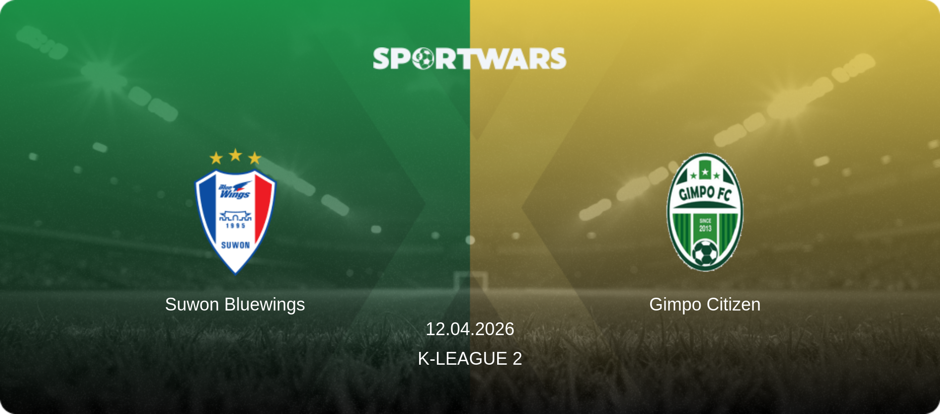 Suwon Bluewings — Gimpo Citizen, 12.04.2026 — K-League 2 (match preview)