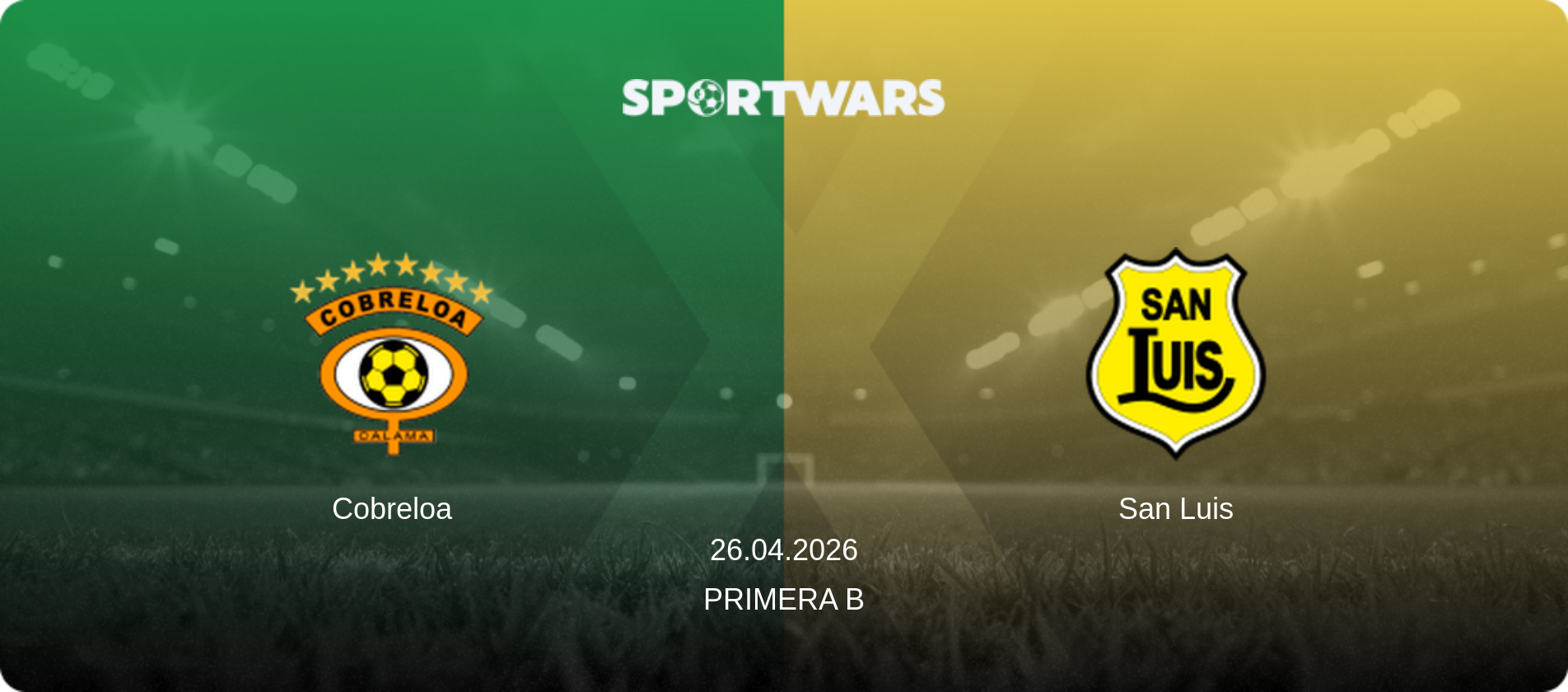 Cobreloa — San Luis, 26.04.2026 — Primera B (match preview)