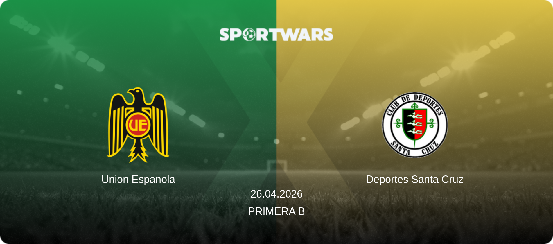 Union Espanola — Deportes Santa Cruz, 26.04.2026 — Primera B (match preview)
