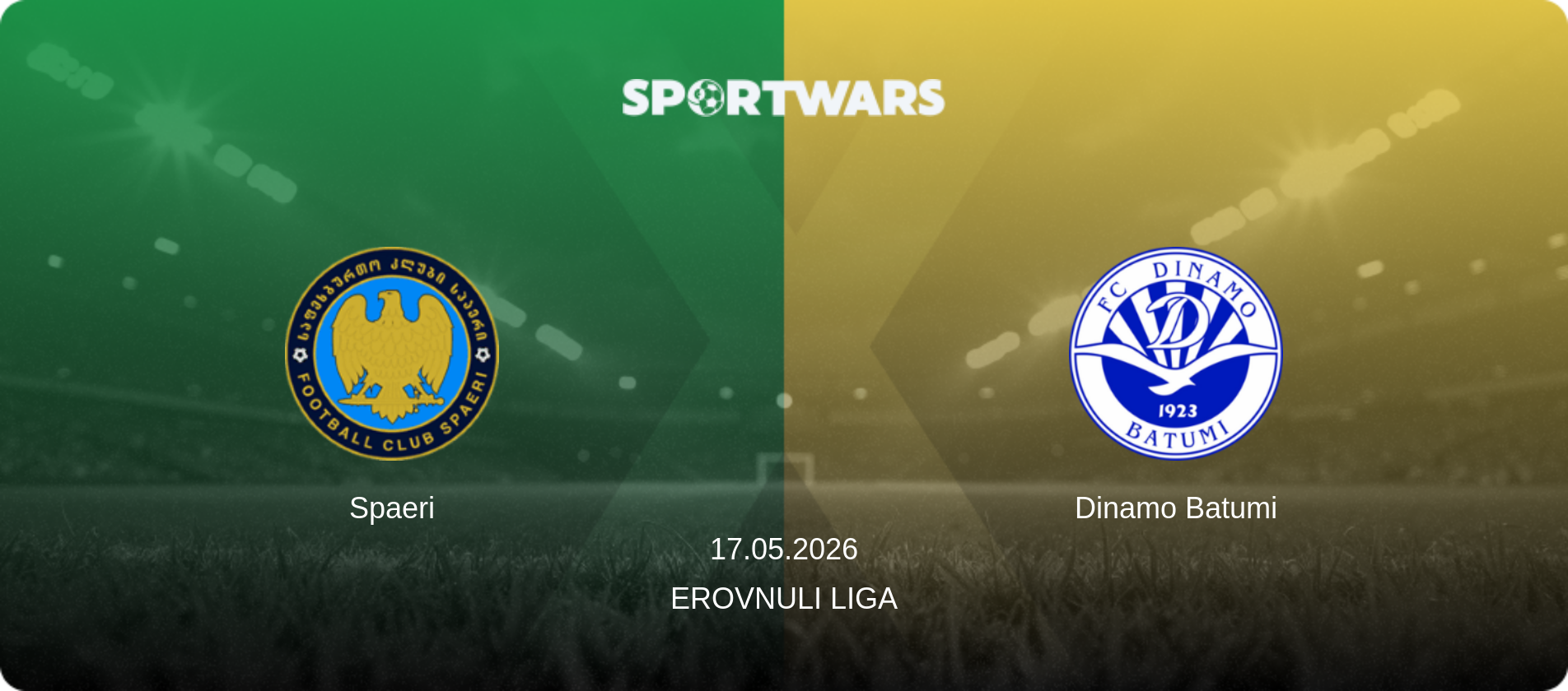 Spaeri — Dinamo Batumi, 17.05.2026 — Erovnuli Liga (match preview)