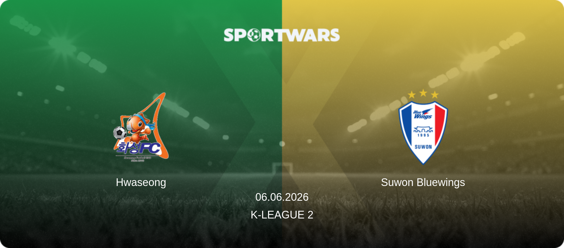 Hwaseong — Suwon Bluewings, 06.06.2026 — K-League 2 (match preview)