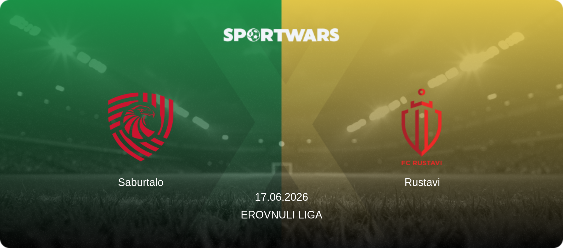 Saburtalo — Rustavi, 17.06.2026 — Erovnuli Liga (match preview)