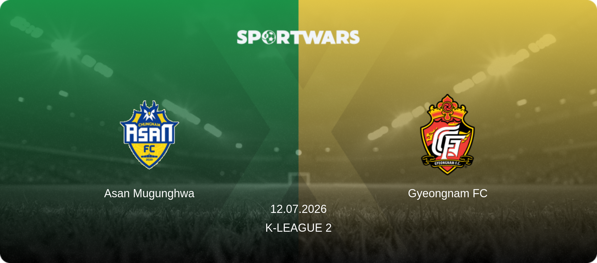 Asan Mugunghwa — Gyeongnam FC, 12.07.2026 — K-League 2 (match preview)
