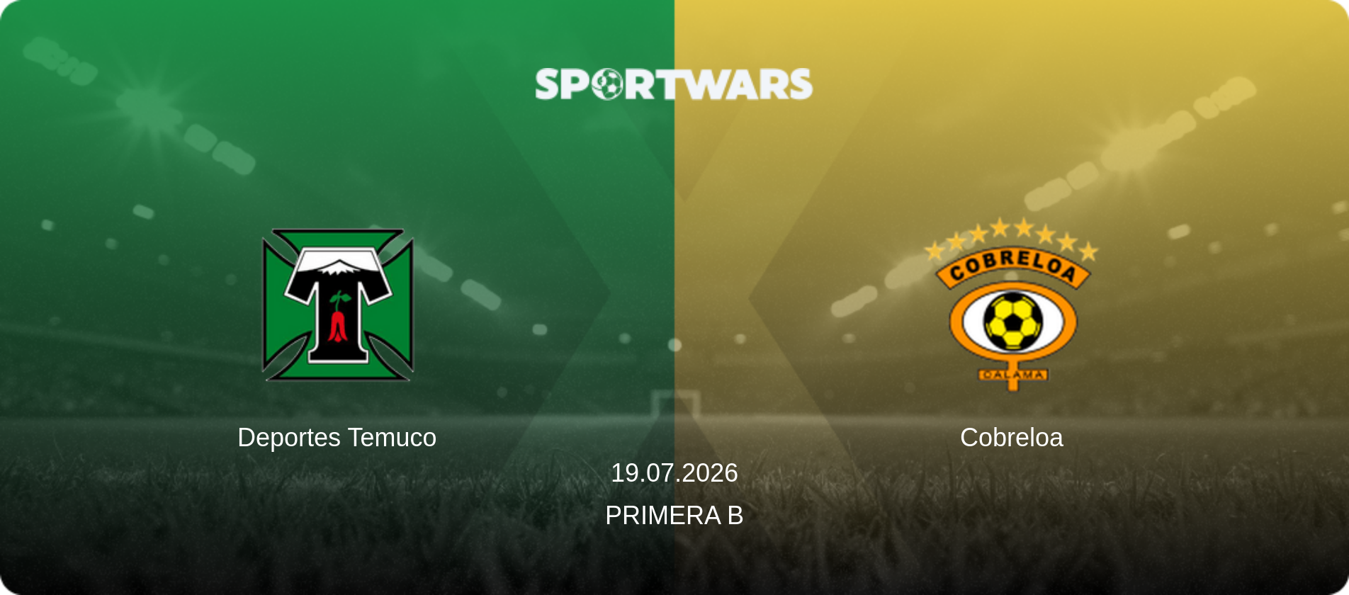 Deportes Temuco — Cobreloa, 19.07.2026 — Primera B (match preview)