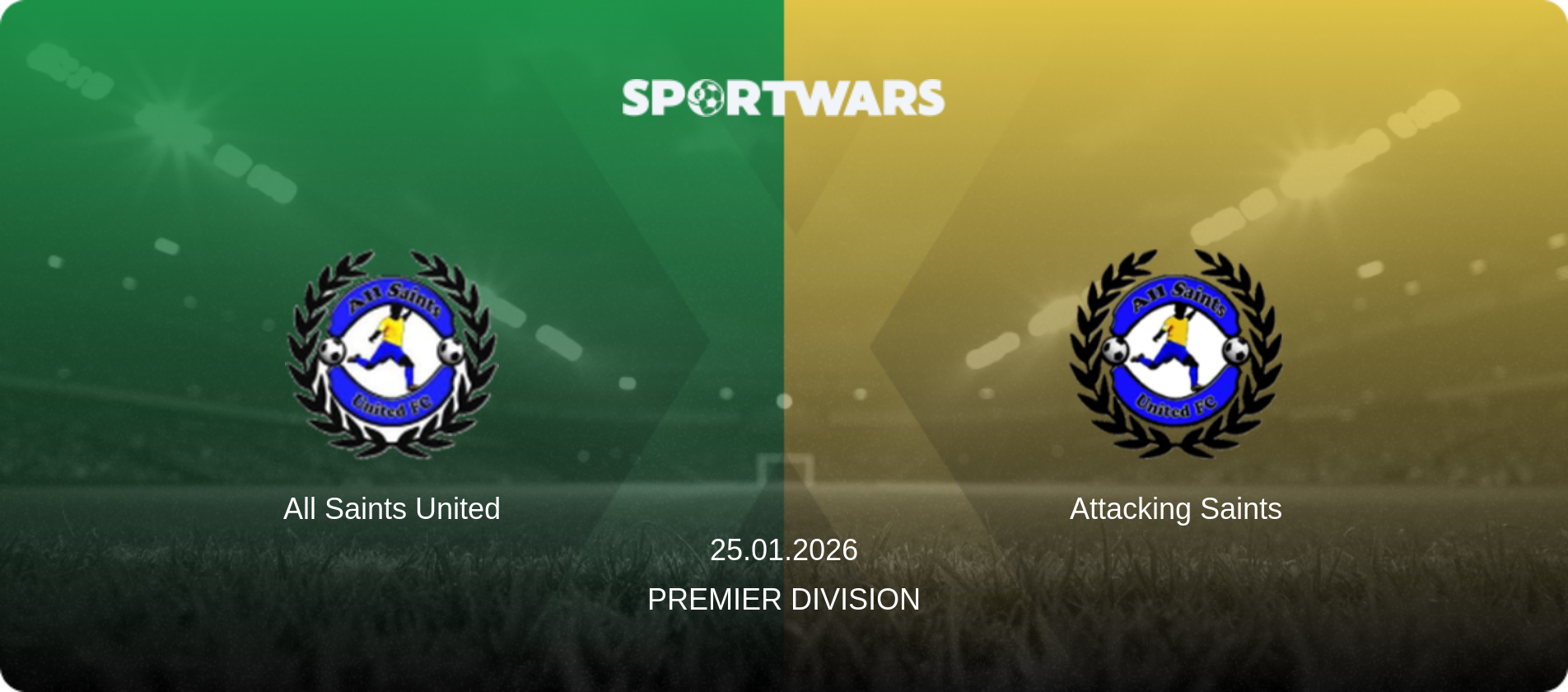 All Saints United — Attacking Saints, 25.01.2026 — Premier Division (match preview)