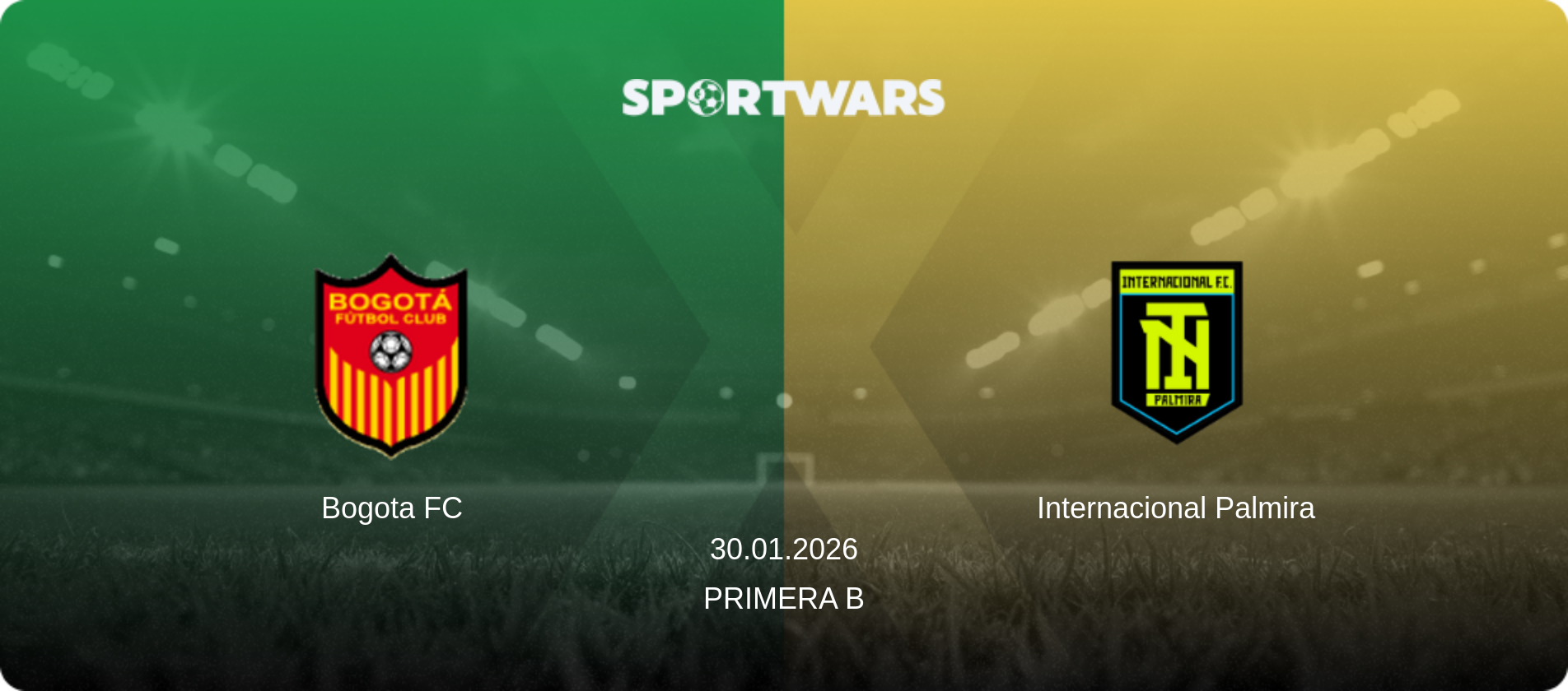 Bogota FC — Internacional Palmira, 30.01.2026 — Primera B (match preview)
