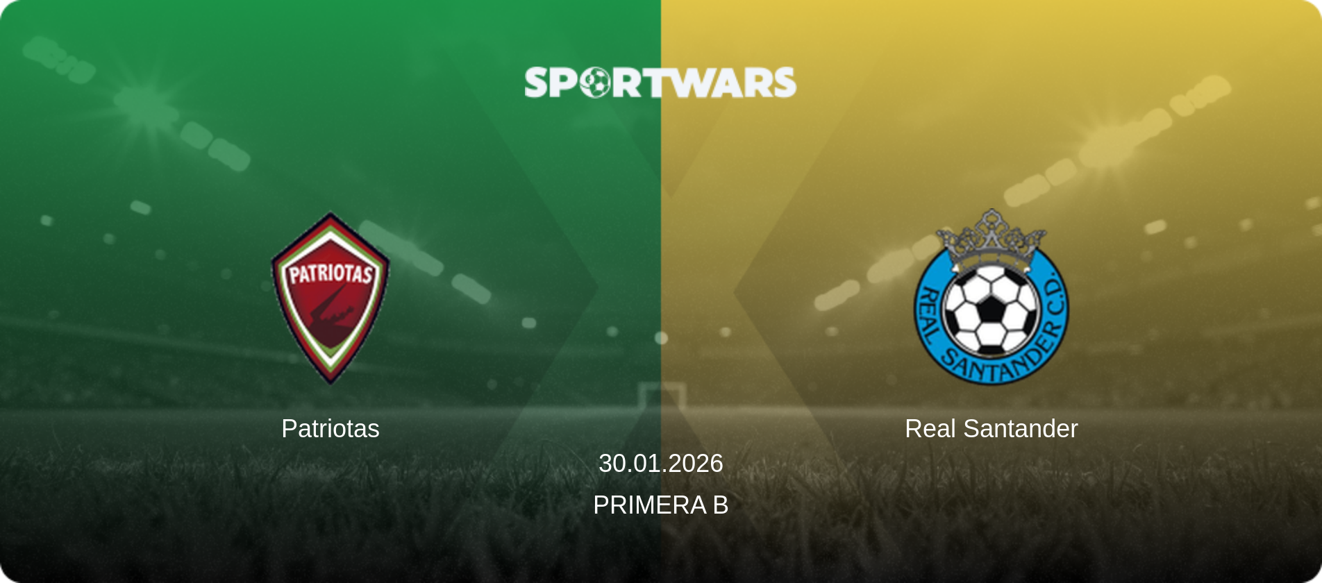 Patriotas — Real Santander, 30.01.2026 — Primera B (match preview)