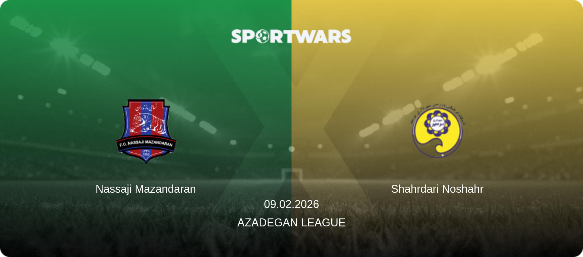 Nassaji Mazandaran — Shahrdari Noshahr, 09.02.2026 — Azadegan League (match preview)