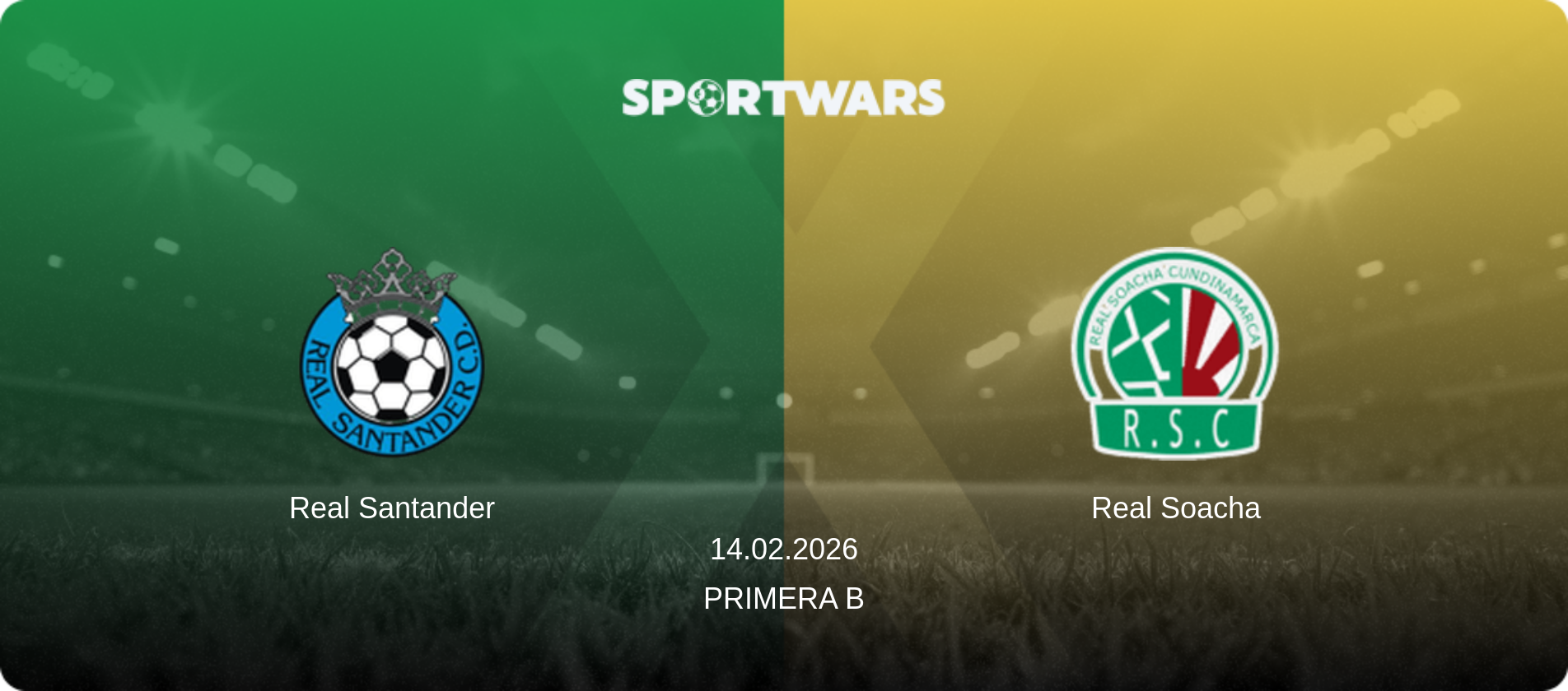 Real Santander — Real Soacha, 14.02.2026 — Primera B (match preview)