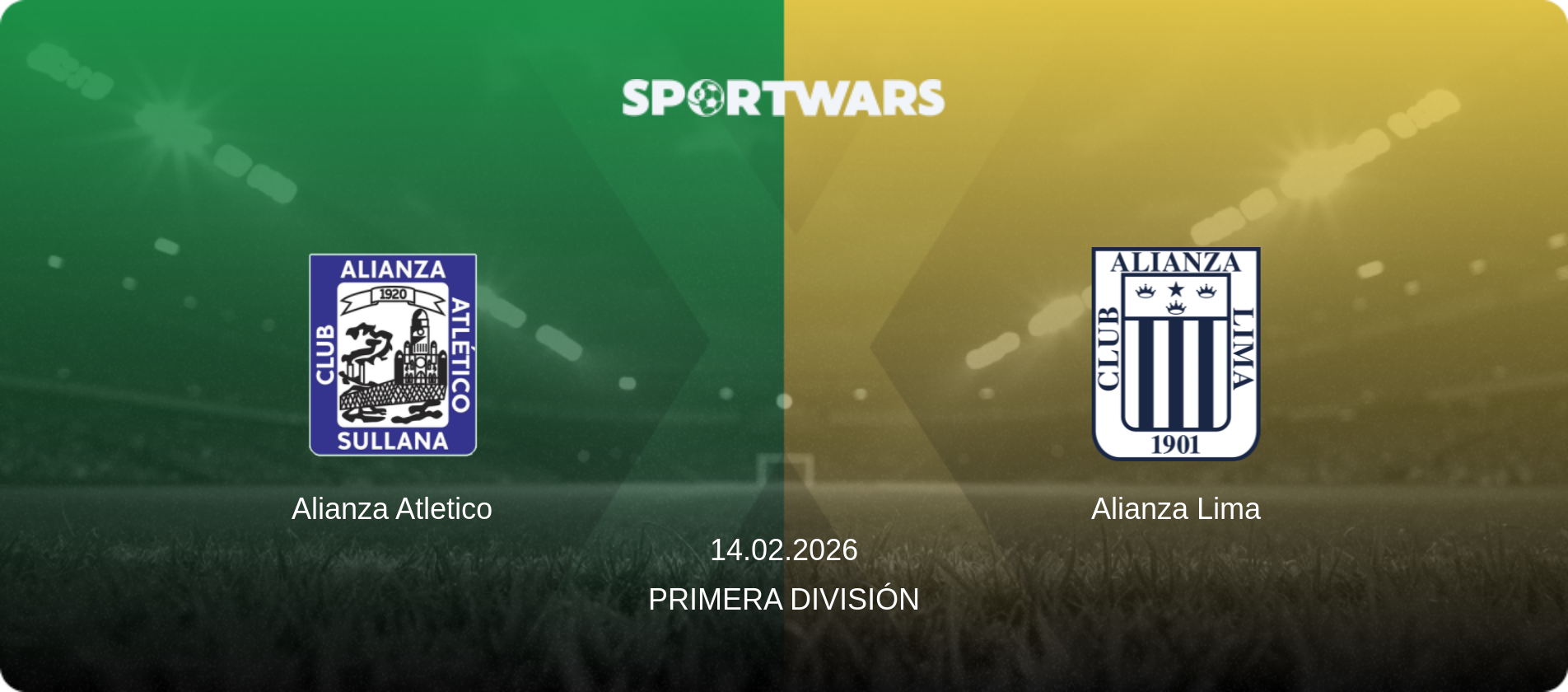Alianza Atletico — Alianza Lima, 14.02.2026 — Primera División (match preview)