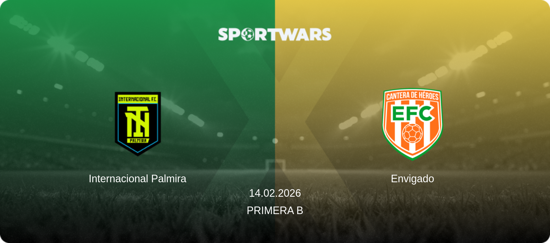 Internacional Palmira — Envigado, 14.02.2026 — Primera B (match preview)