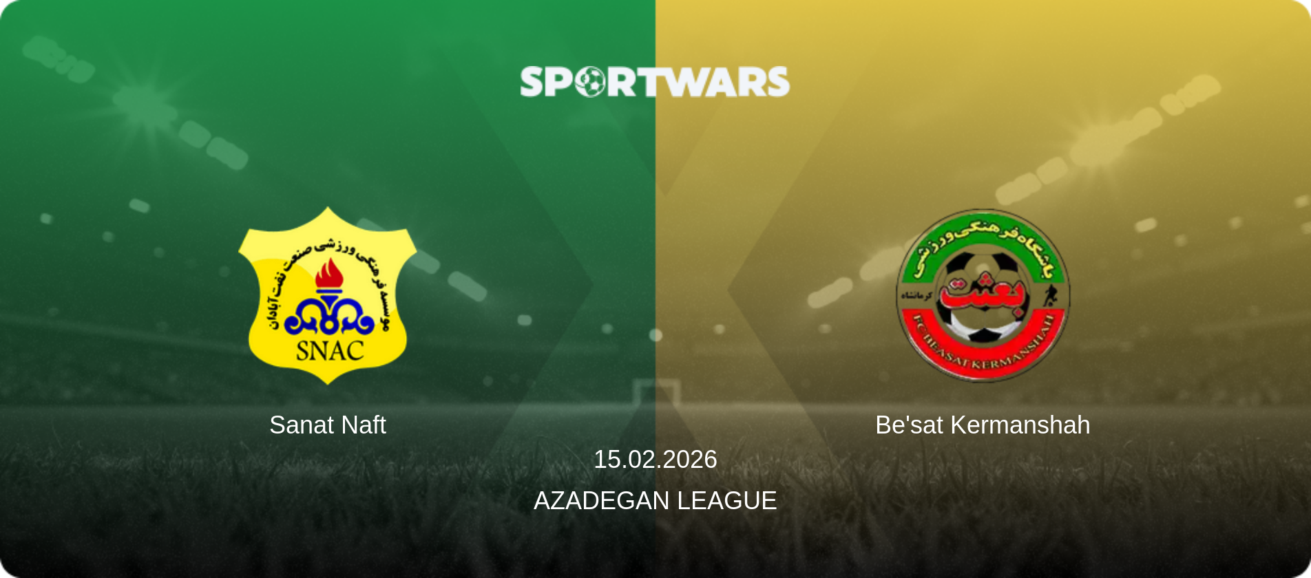 Sanat Naft — Be'sat Kermanshah, 15.02.2026 — Azadegan League (match preview)
