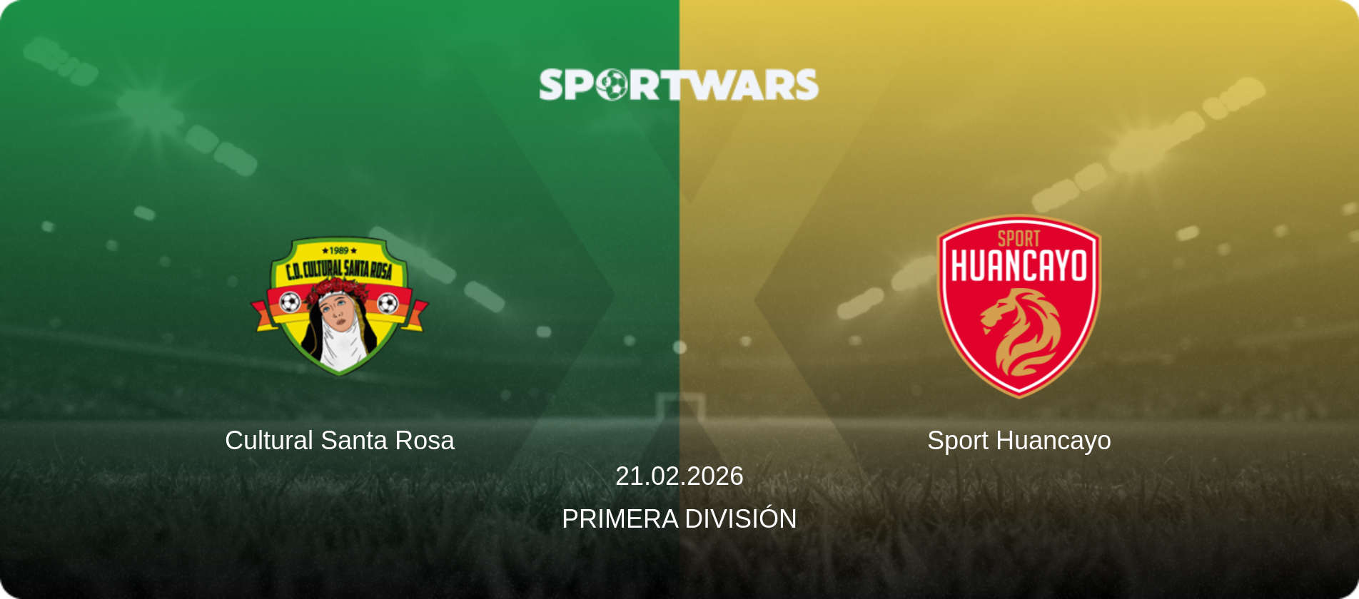 Cultural Santa Rosa — Sport Huancayo, 21.02.2026 — Primera División (match preview)