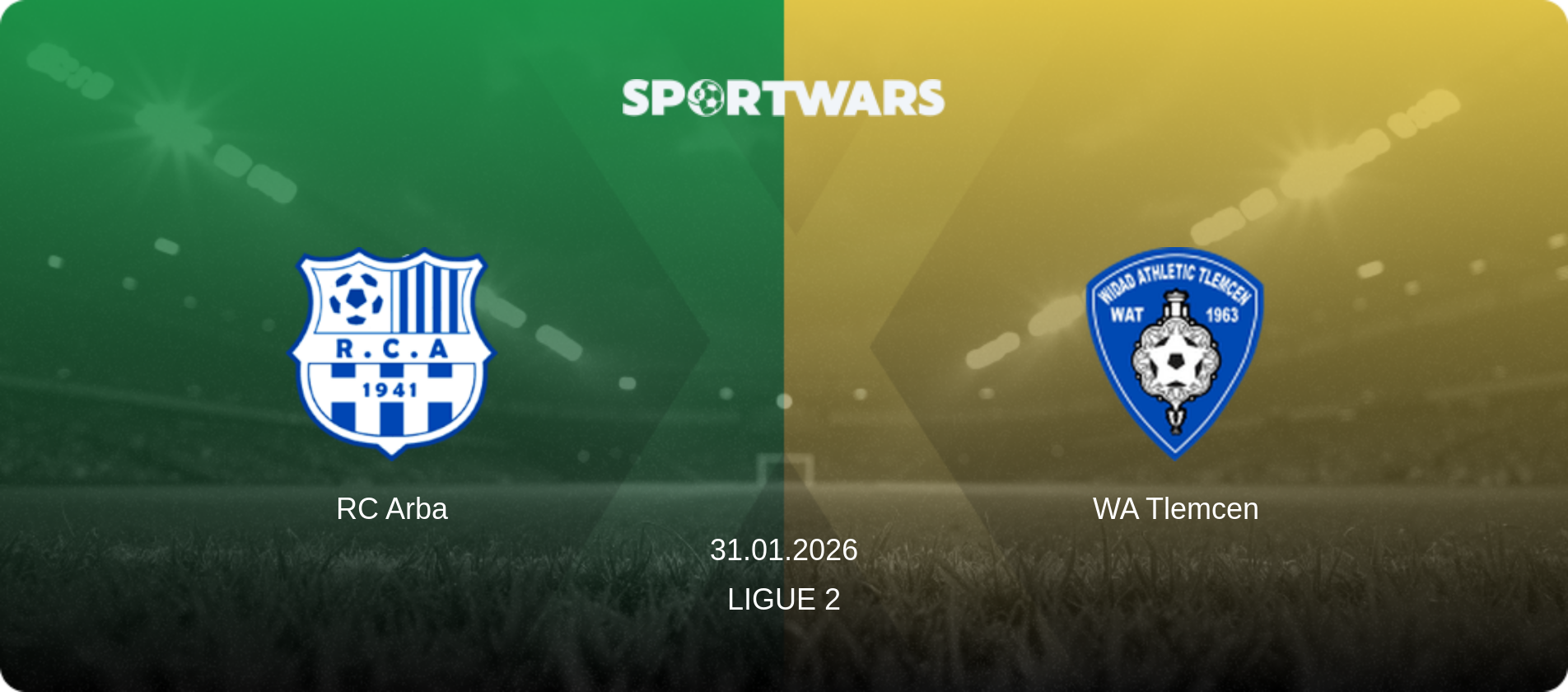 RC Arba — WA Tlemcen, 31.01.2026 — Ligue 2 (match preview)