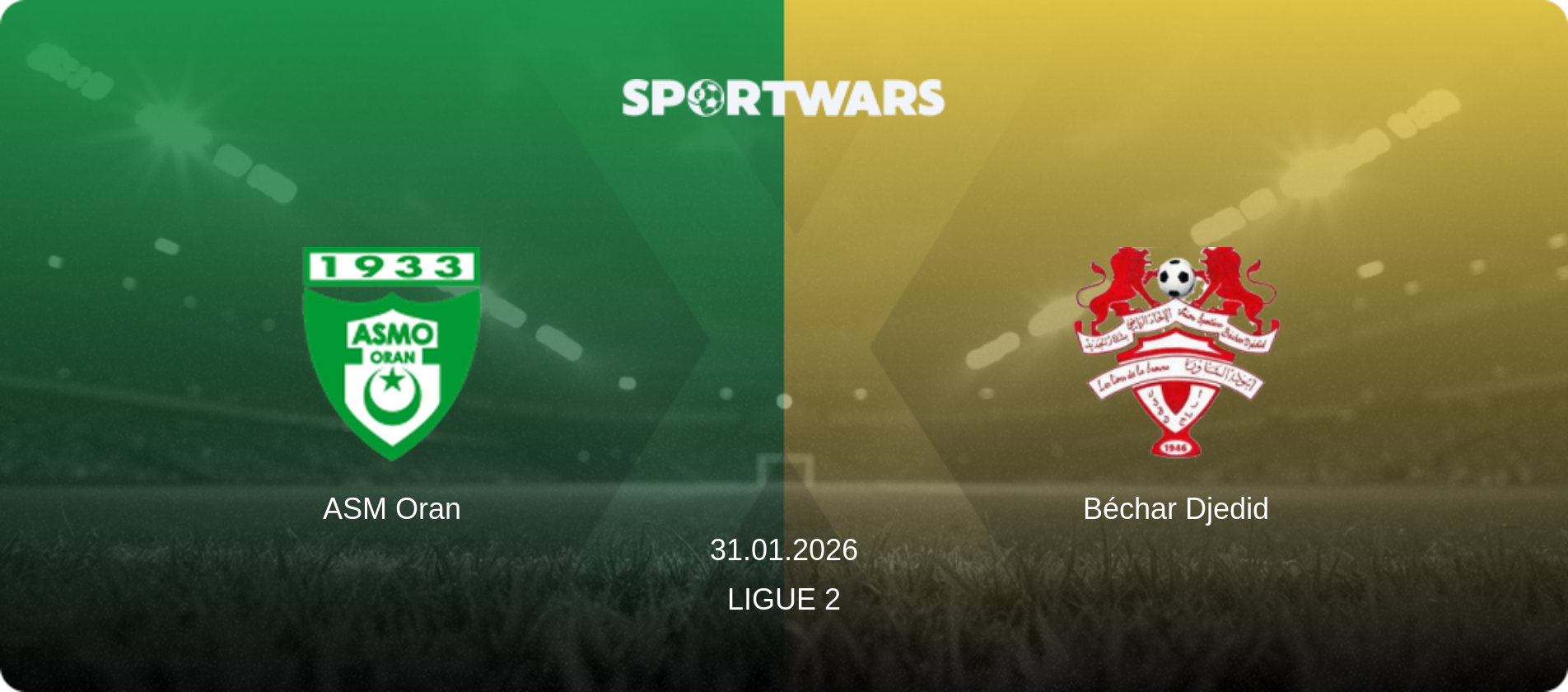 ASM Oran — Béchar Djedid, 31.01.2026 — Ligue 2 (match preview)