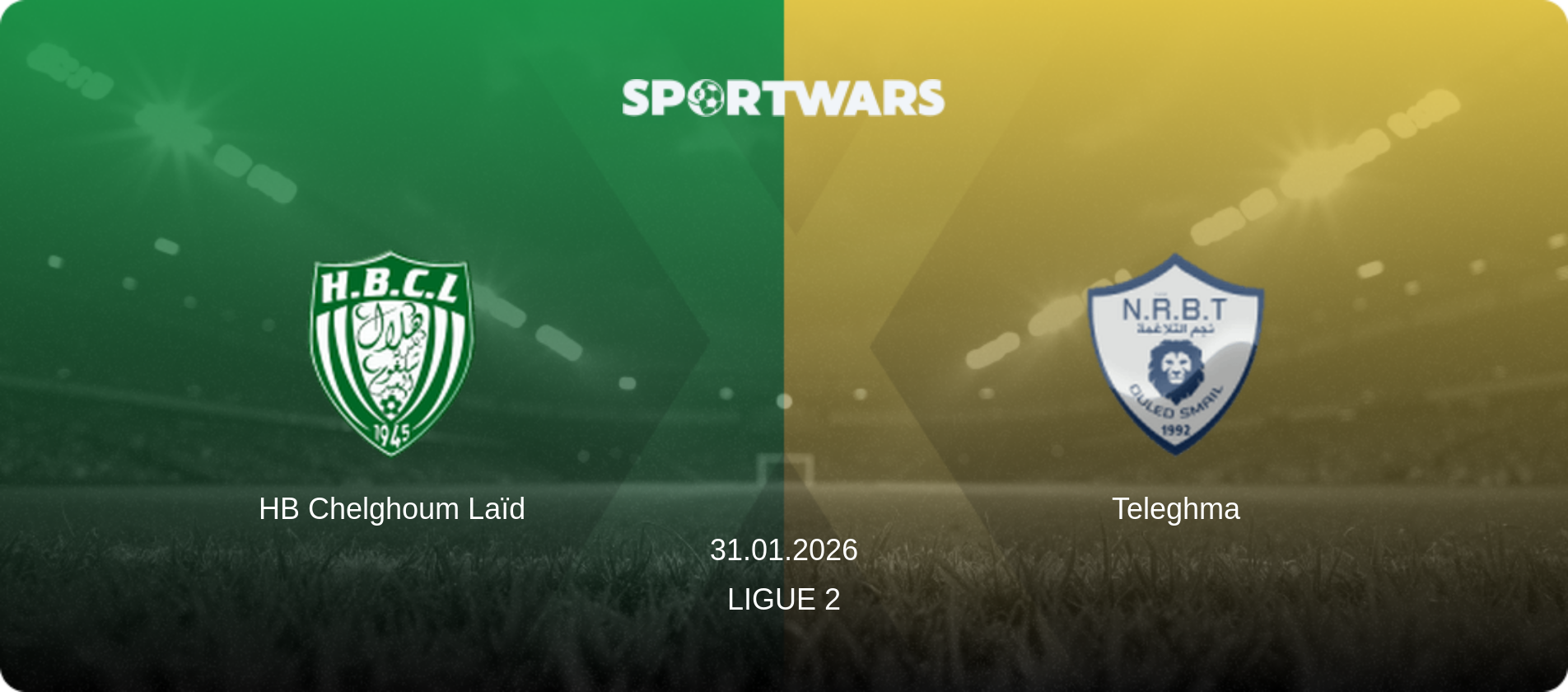 HB Chelghoum Laïd — Teleghma, 31.01.2026 — Ligue 2 (match preview)