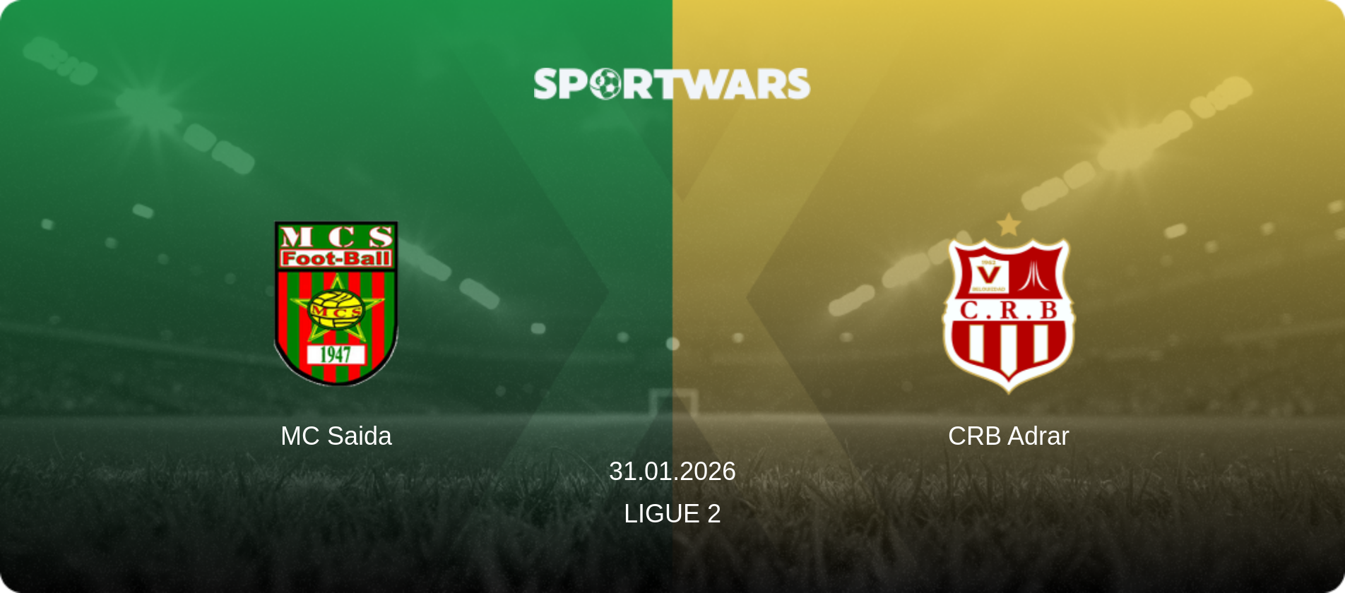 MC Saida — CRB Adrar, 31.01.2026 — Ligue 2 (match preview)