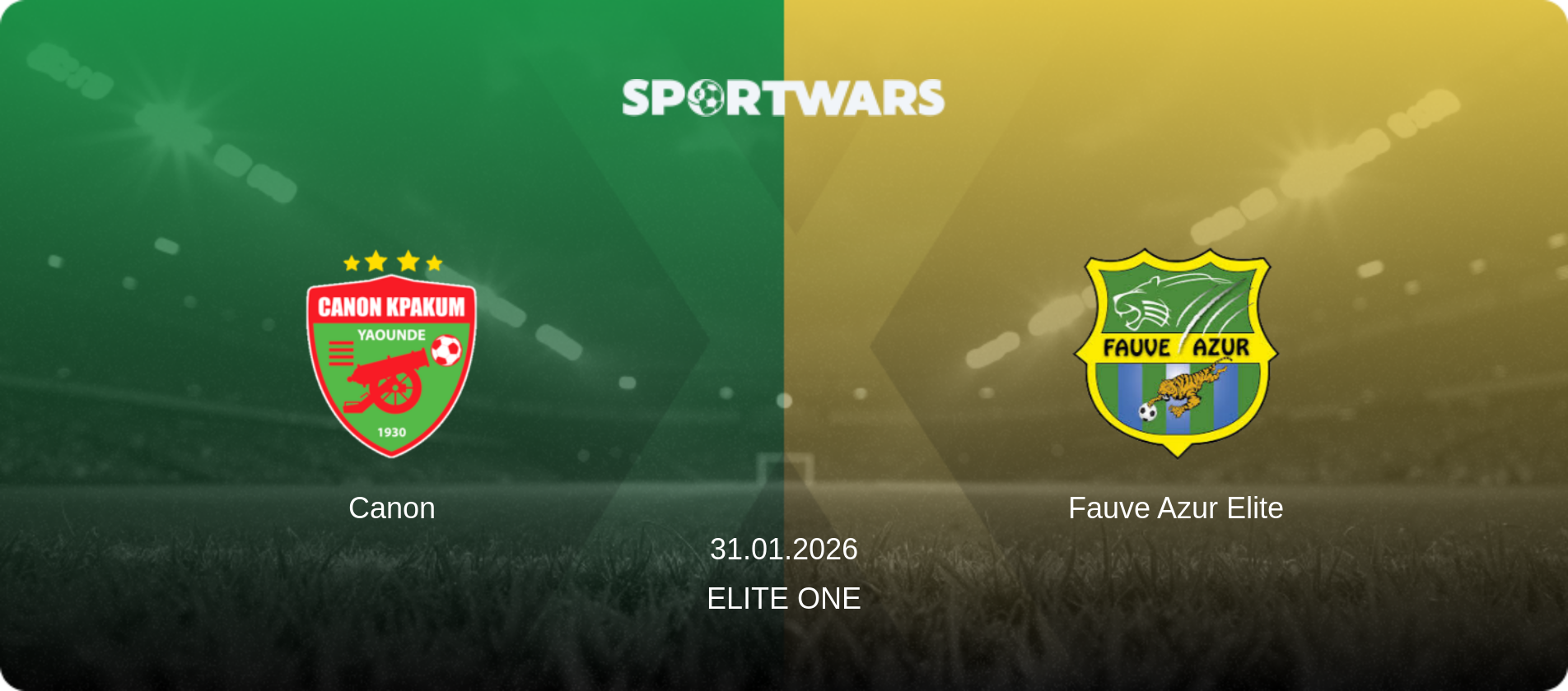 Canon — Fauve Azur Elite, 31.01.2026 — Elite One (match preview)