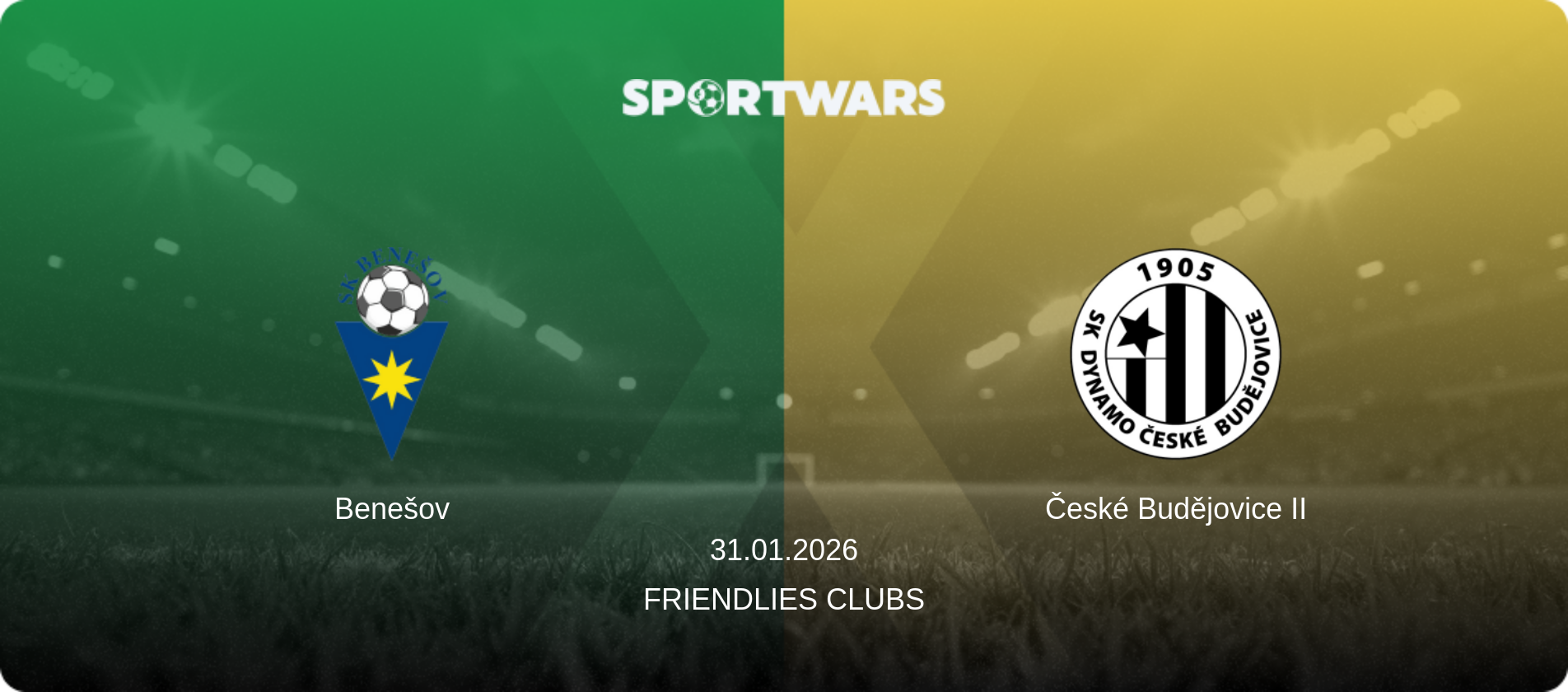 Benešov — České Budějovice II, 31.01.2026 — Friendlies Clubs (match preview)