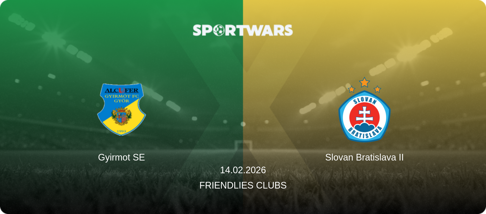 Gyirmot SE — Slovan Bratislava II, 14.02.2026 — Friendlies Clubs (match preview)