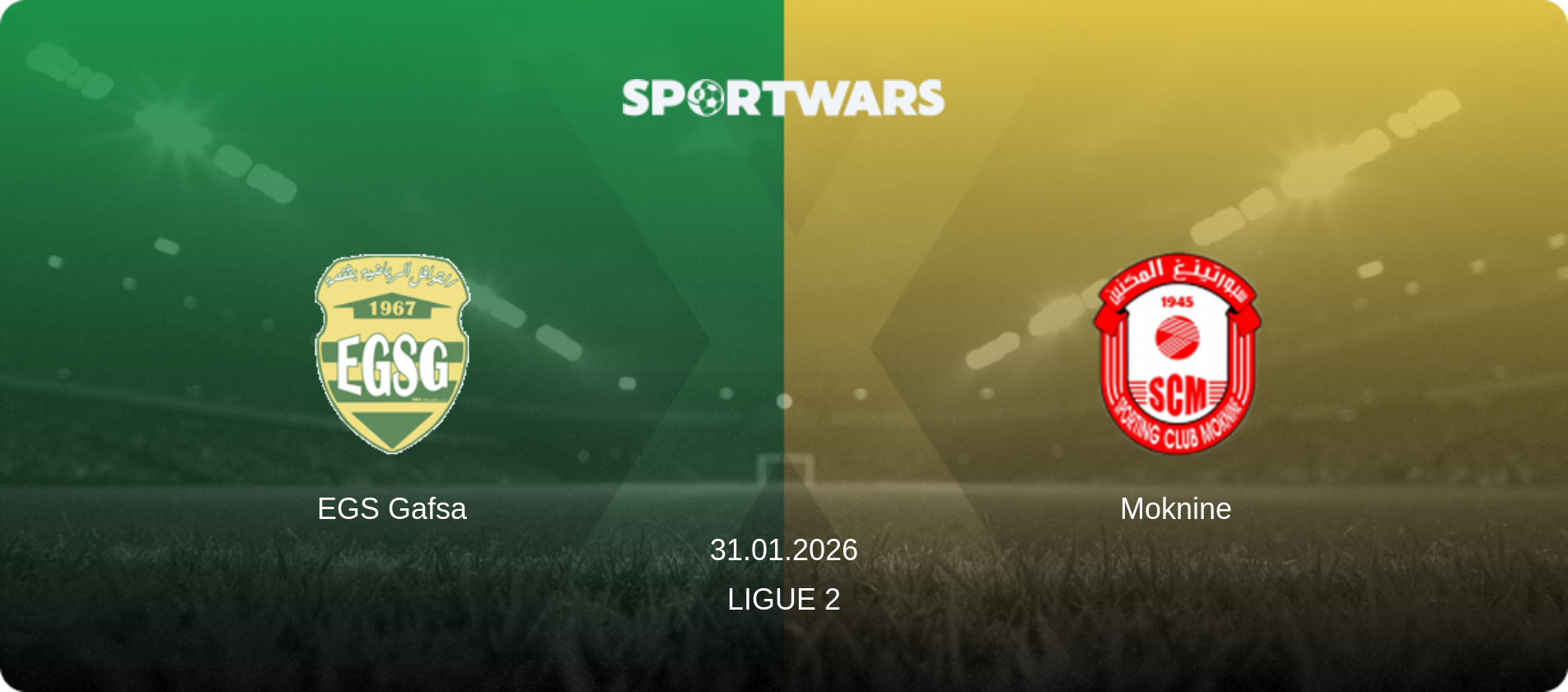 EGS Gafsa — Moknine, 31.01.2026 — Ligue 2 (match preview)