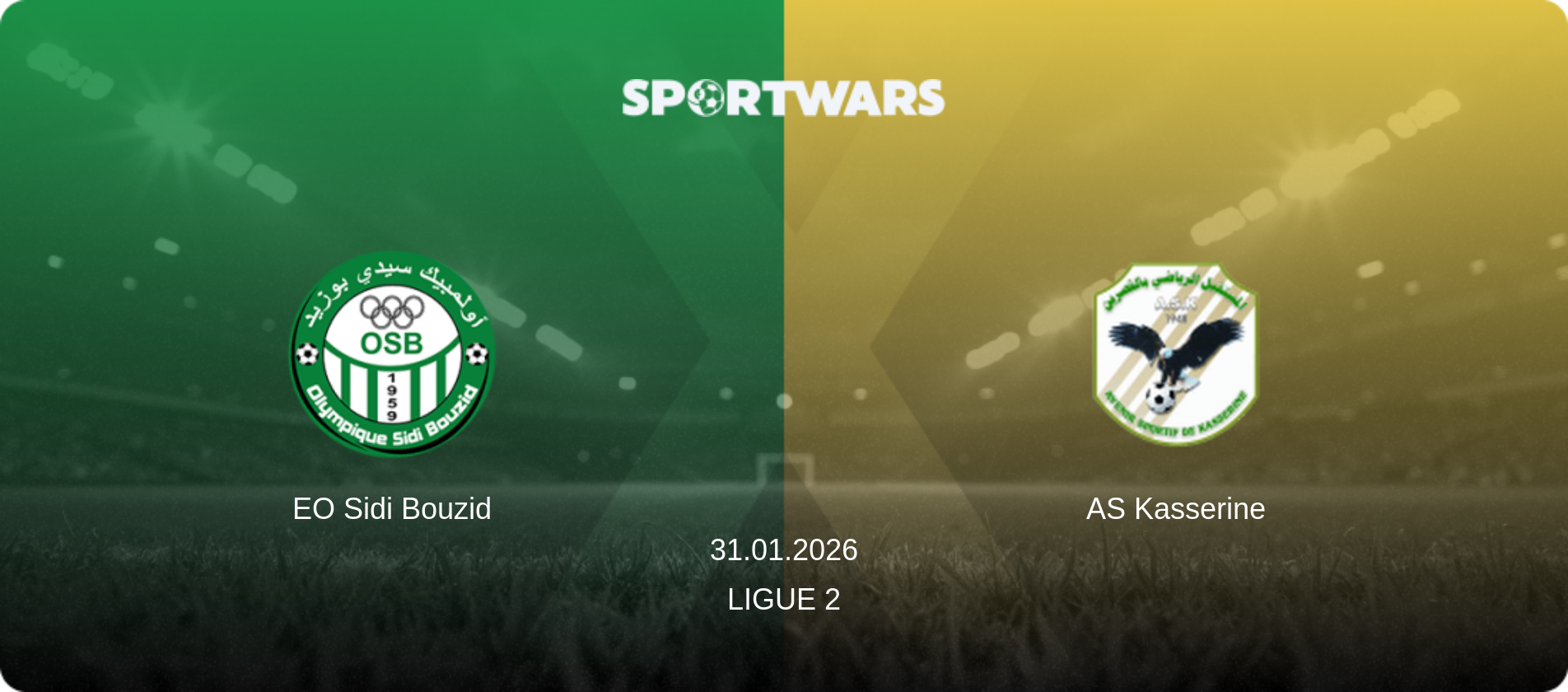 EO Sidi Bouzid — AS Kasserine, 31.01.2026 — Ligue 2 (match preview)
