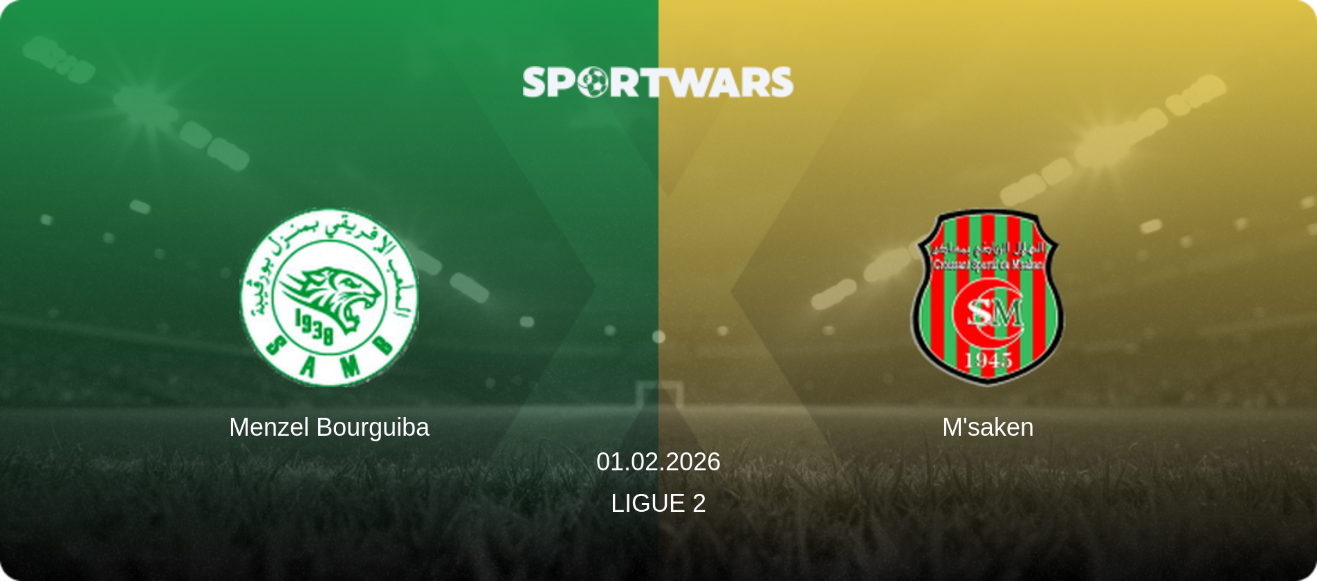 Menzel Bourguiba — M'saken, 01.02.2026 — Ligue 2 (match preview)