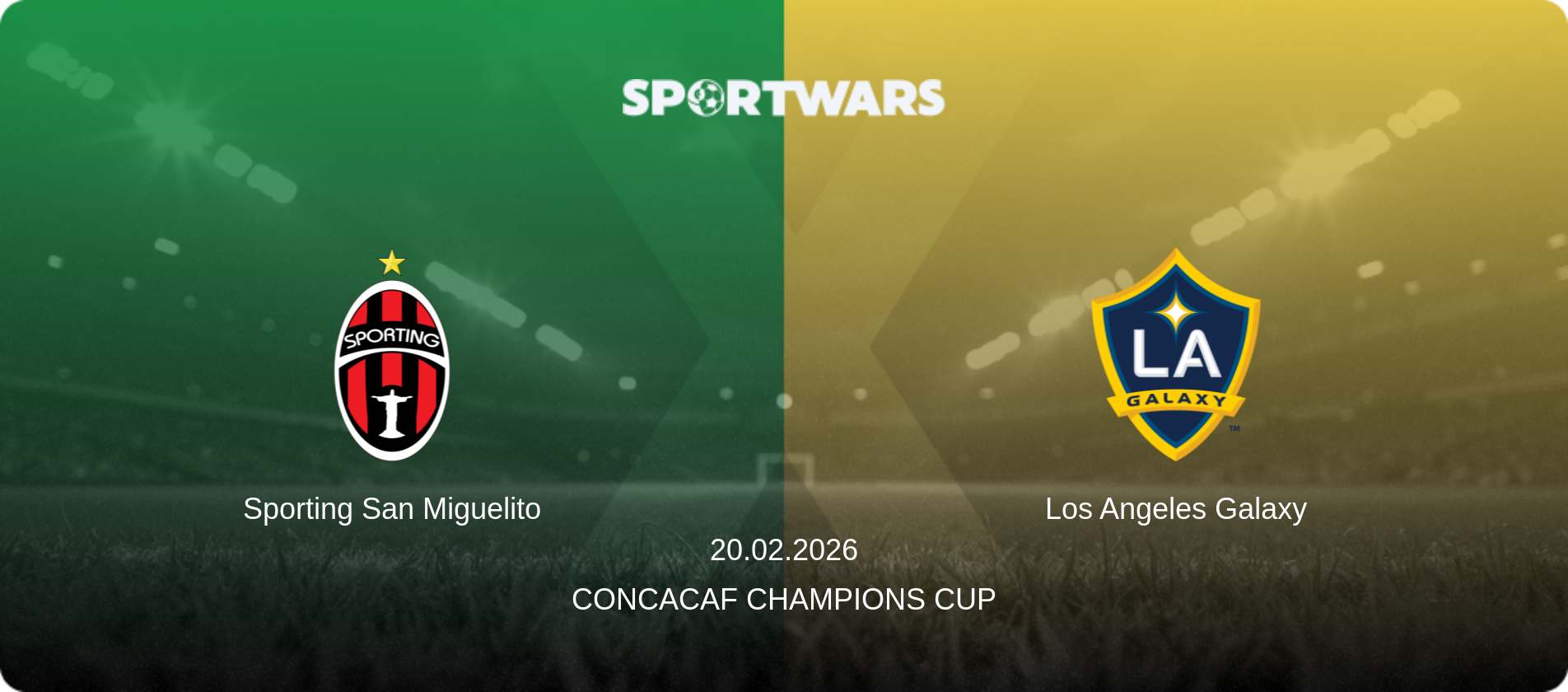 Sporting San Miguelito — Los Angeles Galaxy, 20.02.2026 — CONCACAF Champions Cup (match preview)