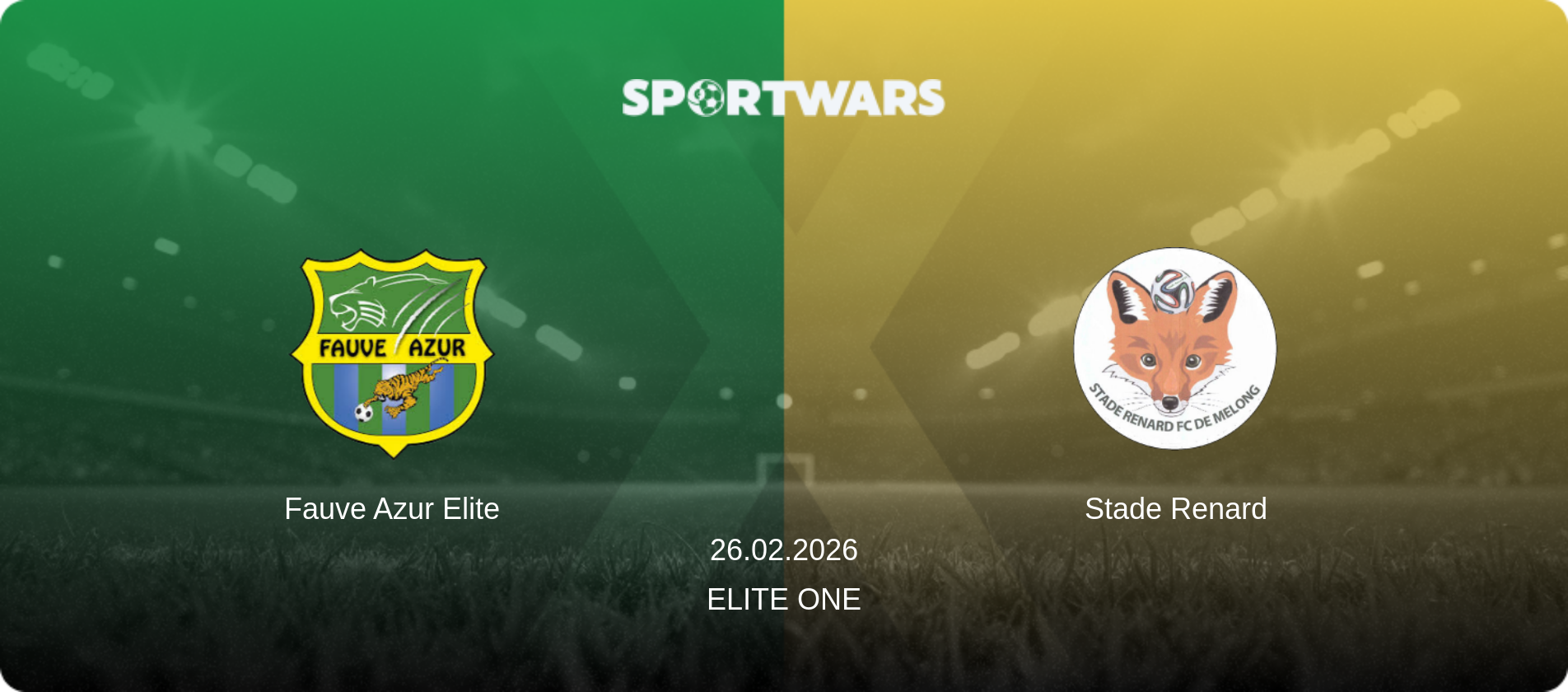 Fauve Azur Elite — Stade Renard, 26.02.2026 — Elite One (match preview)