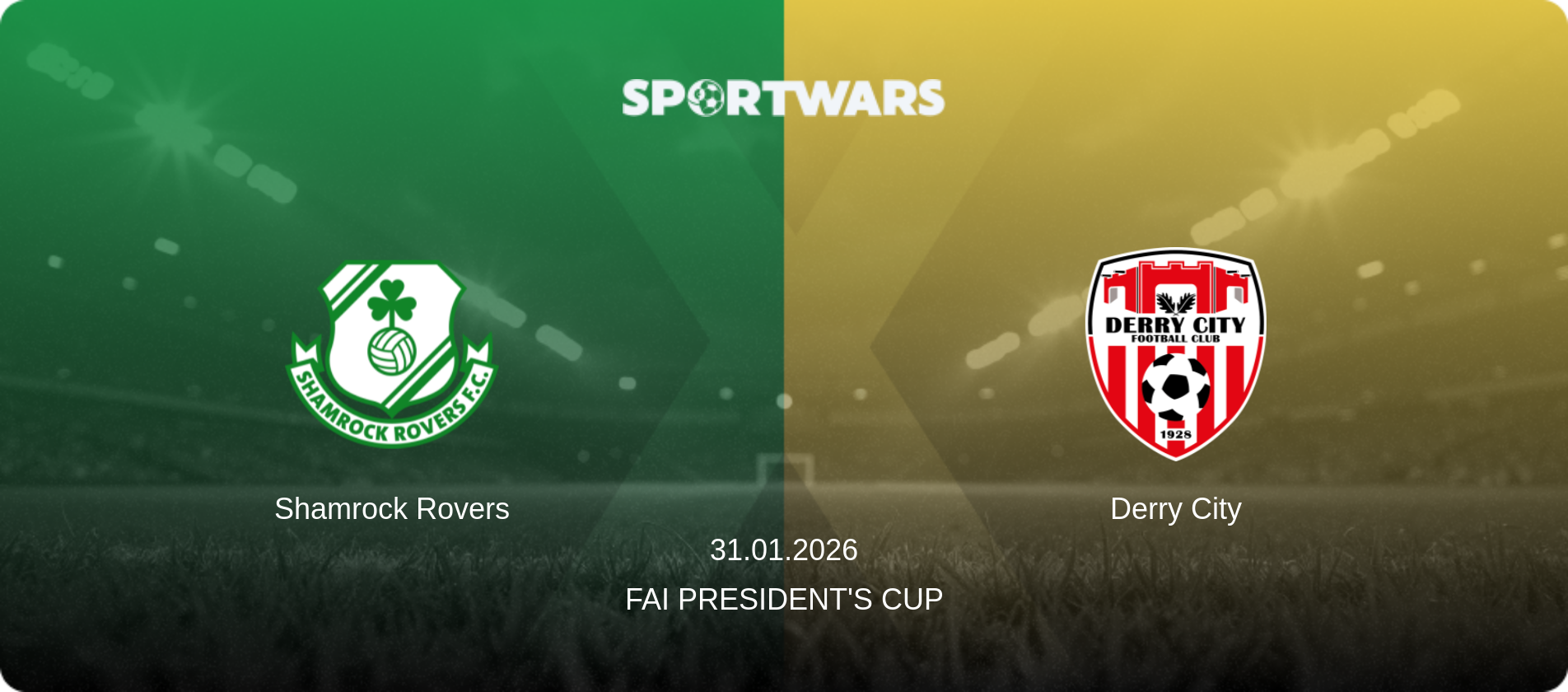 Shamrock Rovers — Derry City, 31.01.2026 — FAI President's Cup (match preview)