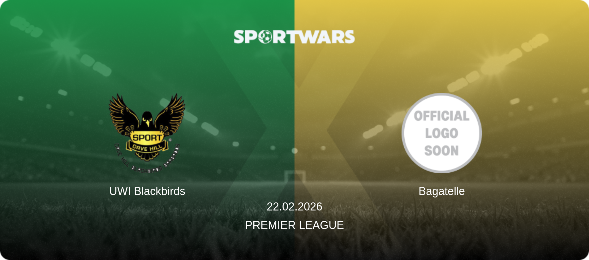 UWI Blackbirds — Bagatelle, 22.02.2026 — Premier League (match preview)