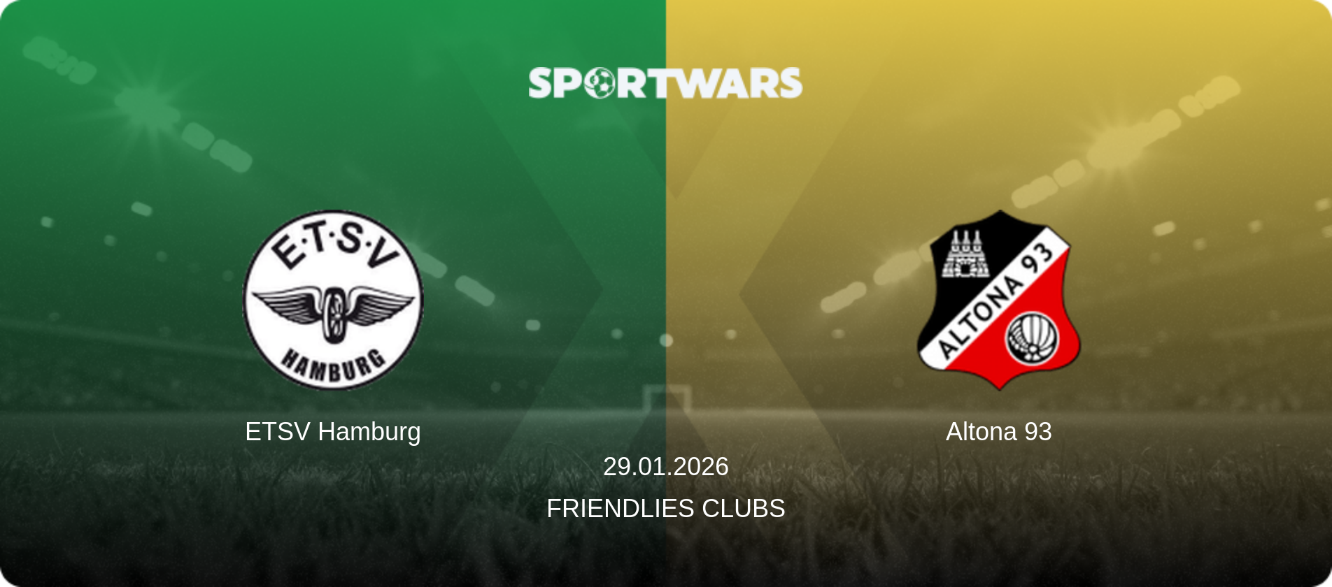 ETSV Hamburg — Altona 93, 29.01.2026 — Friendlies Clubs (match preview)