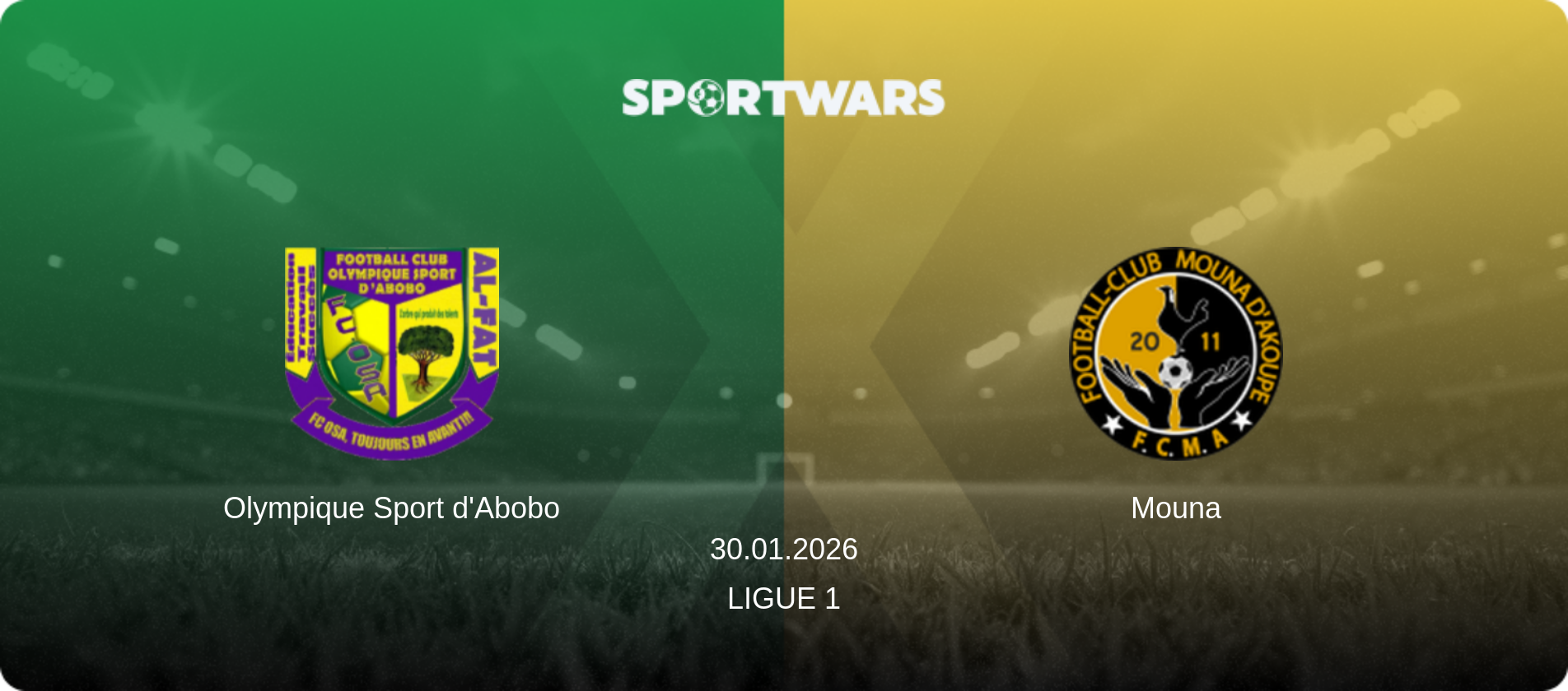 Olympique Sport d'Abobo — Mouna, 30.01.2026 — Ligue 1 (match preview)