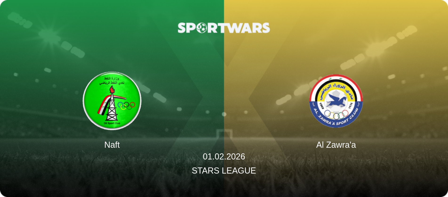 Naft — Al Zawra'a, 01.02.2026 — Stars League (match preview)