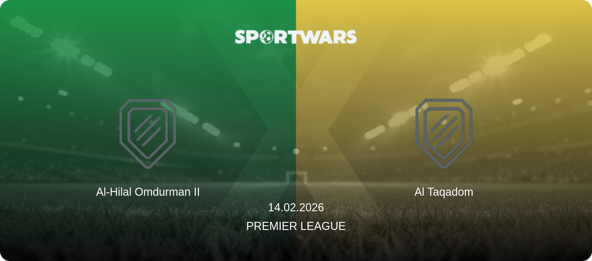 Al-Hilal Omdurman II — Al Taqadom, 14.02.2026 — Premier League (match preview)