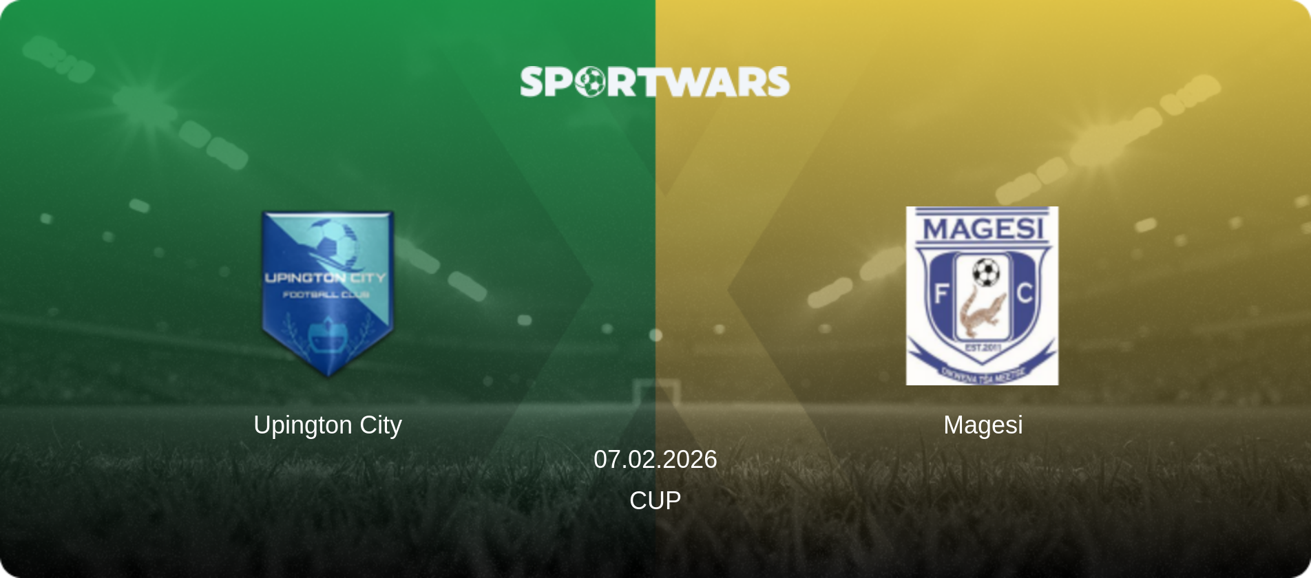 Upington City — Magesi, 07.02.2026 — Cup (match preview)