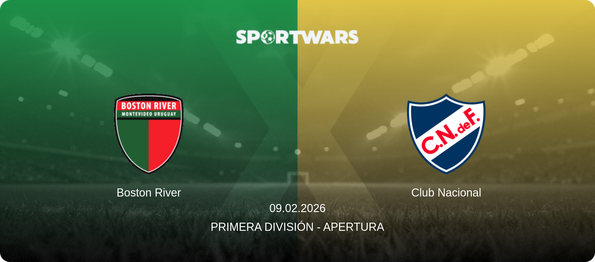 Boston River — Club Nacional, 09.02.2026 — Primera División - Apertura (match preview)