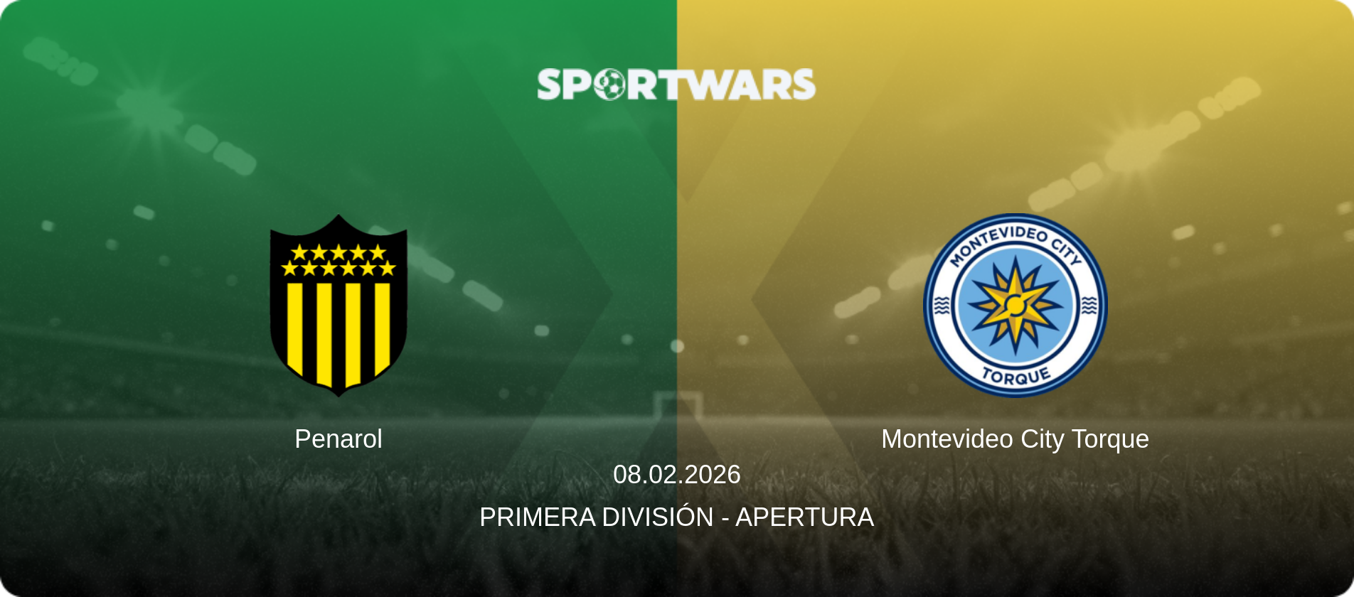 Penarol — Montevideo City Torque, 08.02.2026 — Primera División - Apertura (match preview)
