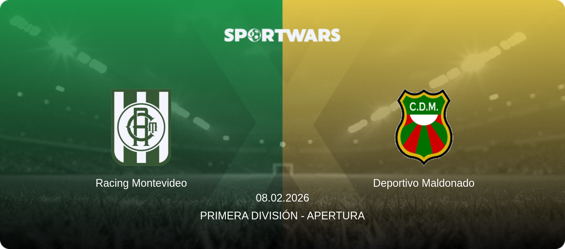 Racing Montevideo — Deportivo Maldonado, 08.02.2026 — Primera División - Apertura (match preview)