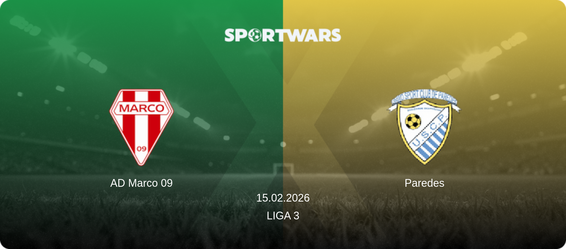 AD Marco 09 — Paredes, 15.02.2026 — Liga 3 (match preview)