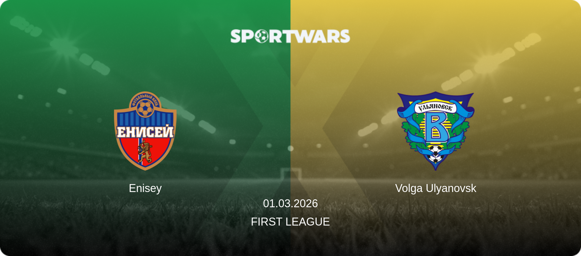 Enisey — Volga Ulyanovsk, 01.03.2026 — First League (match preview)