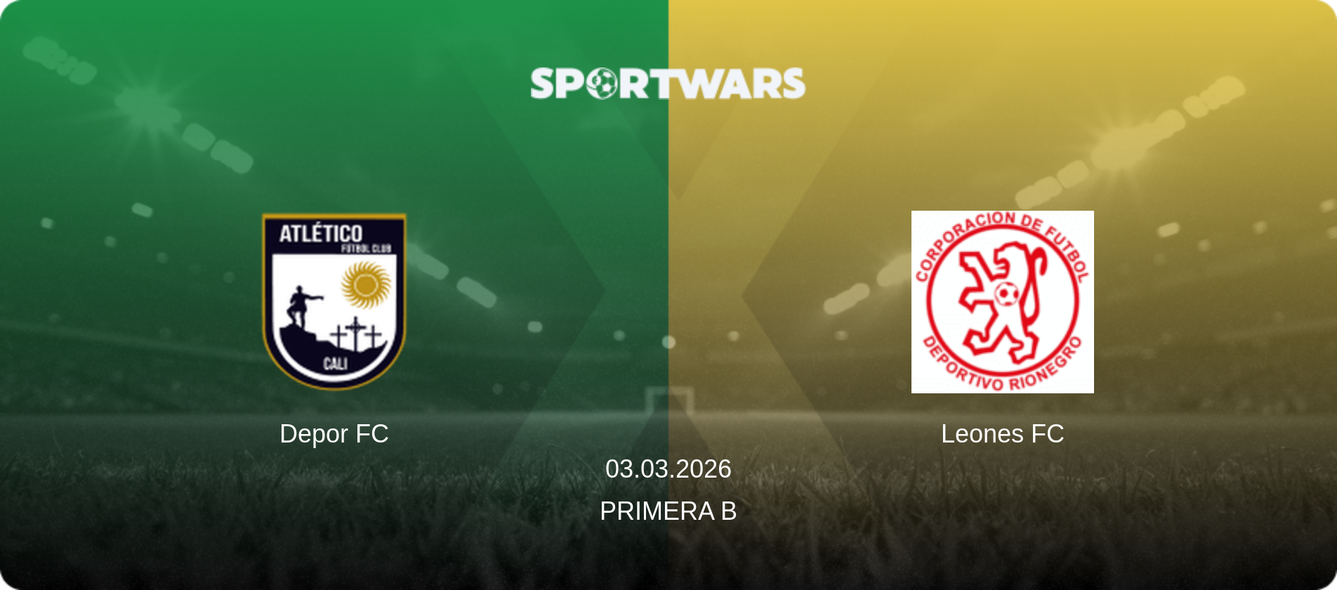 Depor FC — Leones FC, 03.03.2026 — Primera B (match preview)