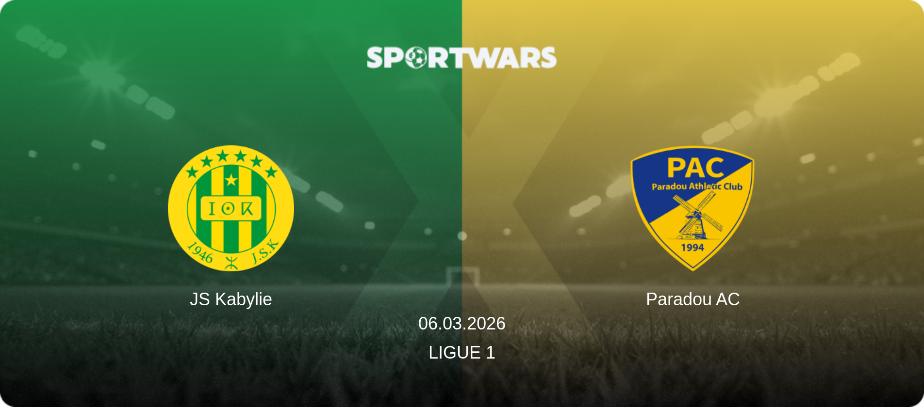 JS Kabylie — Paradou AC, 06.03.2026 — Ligue 1 (match preview)