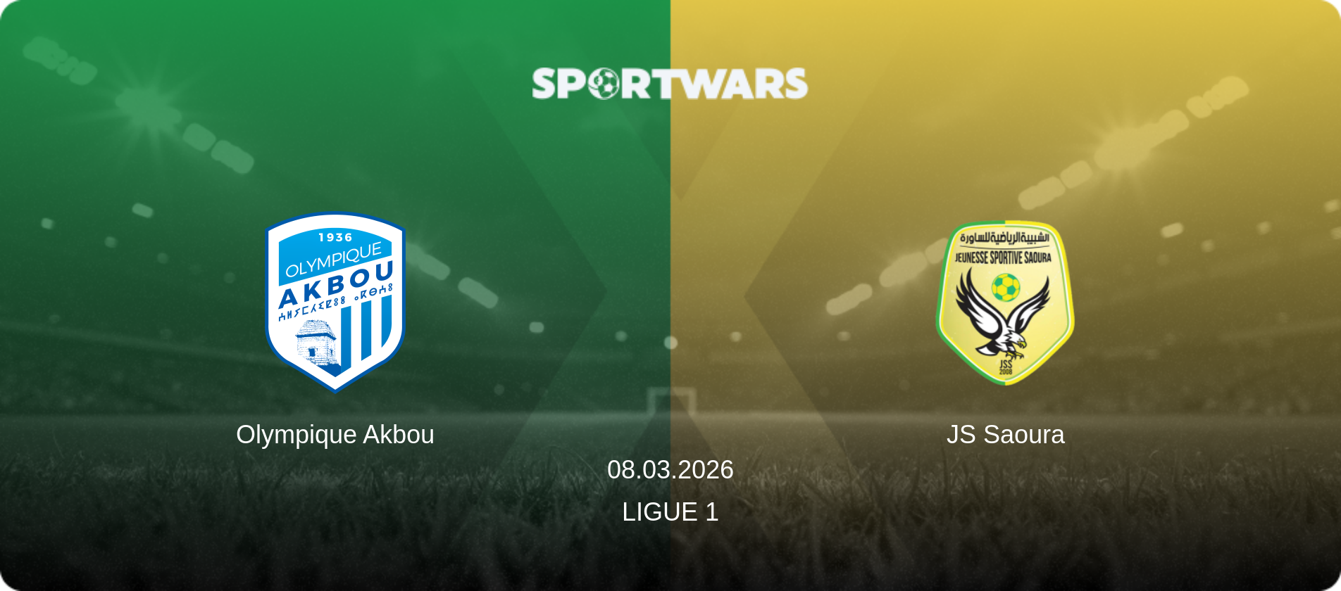 Olympique Akbou — JS Saoura, 08.03.2026 — Ligue 1 (match preview)