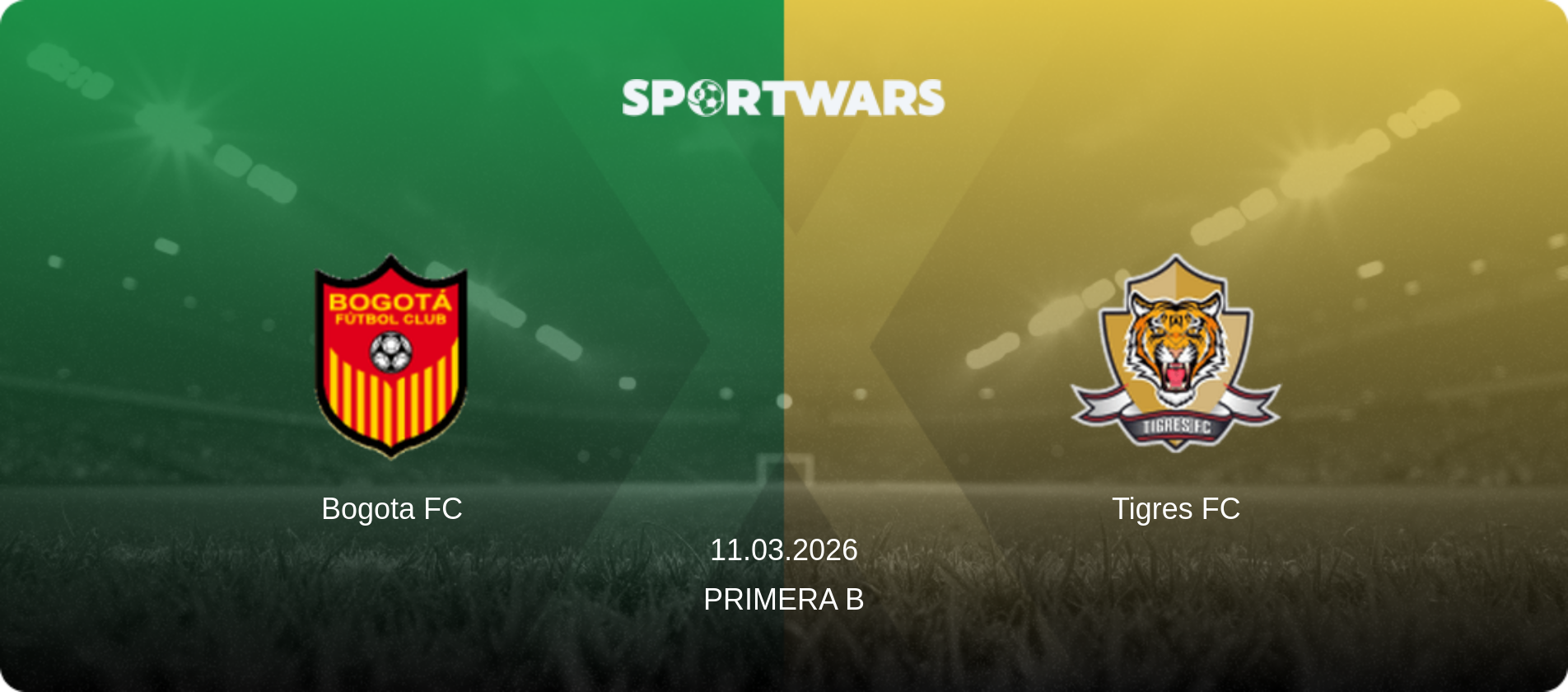 Bogota FC — Tigres FC, 11.03.2026 — Primera B (match preview)